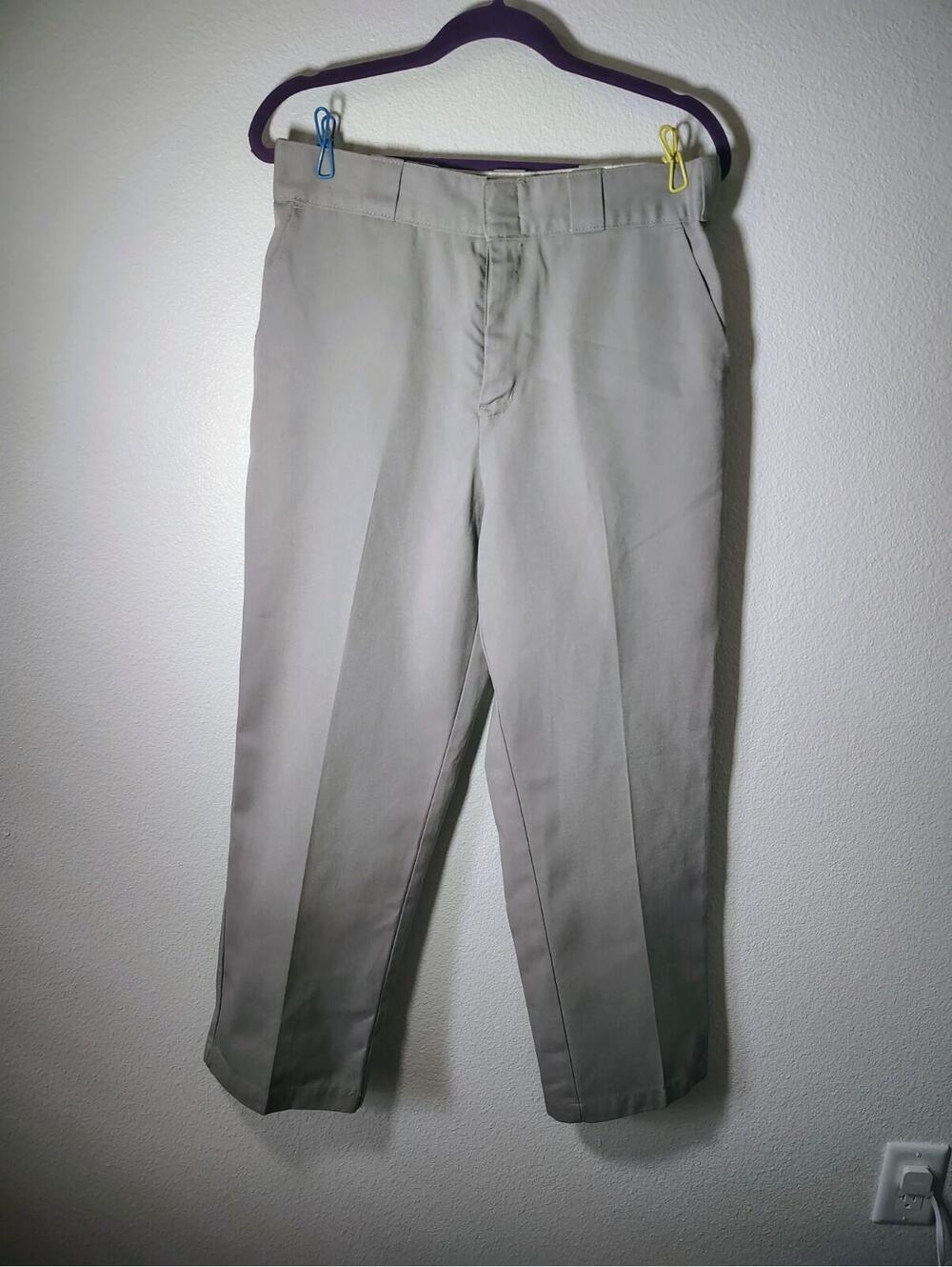 Womens Dickies x Urban Outfitters Gray Pants sz 10 work casual skater 32 in wais